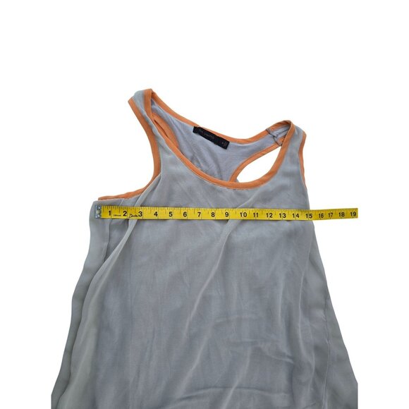 The Limited Sheer Gray Tank Top With Orange Trim Racerback Design Womens M - Picture 5 of 6